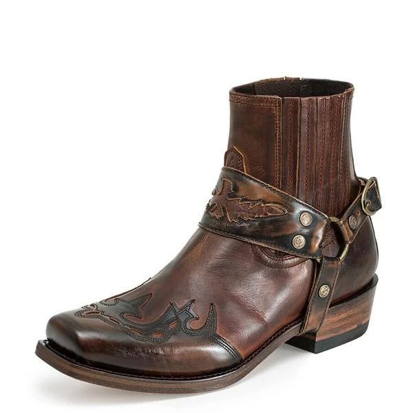 Men's Embroidered Martin Boots